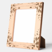 フローラ結婚ミニマル写真 レーザー彫刻フレーム (左)