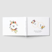 フローラ結婚モノグラムズゲストブック ゲストブック (全面)