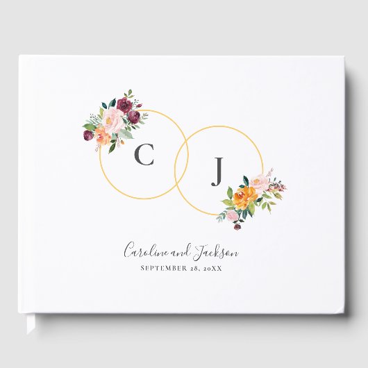 フローラ結婚モノグラムズゲストブック ゲストブック (正面)