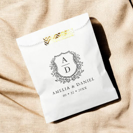 フローラ結婚モノグラム白モダン紋 フェイバーバッグ