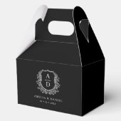 フローラ結婚モノグラム黒紋モダン フェイバーボックス (裏面)