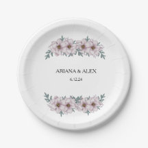 フローラ結婚ユーカリ紙プレート