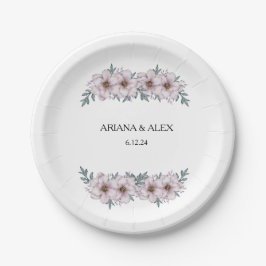 フローラ結婚ユーカリ紙プレート ペーパープレート