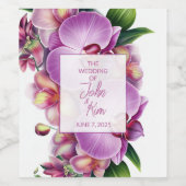 フローラ結婚ラン ワインラベル (シングルラベル)