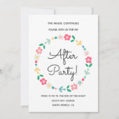 フローラ結婚リース後パーティの招待状 招待状 (正面)