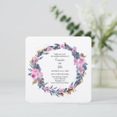 フローラ結婚リース 招待状 (スタンド正面)