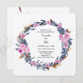 フローラ結婚リース 招待状 (正面/裏面)