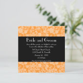 フローラ結婚ロココの招待、5.25インチx5.25インチ 招待状 (スタンド正面)