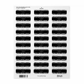 フローラ結婚ロココ差出人住所ラベル ラベル (フルシート)