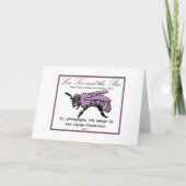 フローラ結婚ロココ結婚の発案 招待状 (裏面)