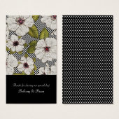 フローラ結婚式の引き出物ギフトラベル (正面&裏面)