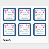 フローラ結婚式の引き出物シール スクエアシール (シート)