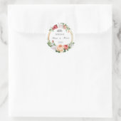 フローラ結婚式の引き出物シール ラウンドシール (バッグ)