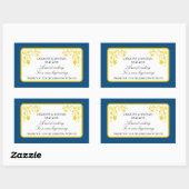 フローラ結婚式の引き出物シール 長方形シール (シート)