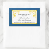 フローラ結婚式の引き出物シール 長方形シール (バッグ)