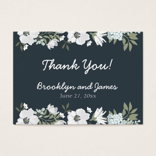 フローラ結婚式の引き出物ラベル(花あり) (正面)