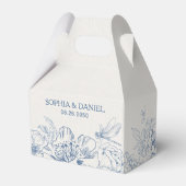 フローラ結婚式の引き出物箱 フェイバーボックス (正面サイド)
