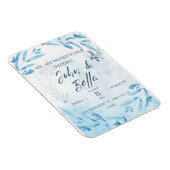 フローラ結婚式の招待を保存 マグネット (右側)