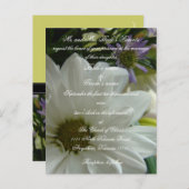 フローラ結婚式招待状と聖なる書物、 経典 インビテーションポストカード (正面/裏面)