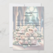 フローラ結婚式招待状を満空白のたす 招待状 (正面)