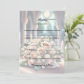 フローラ結婚式招待状を満空白のたす 招待状 (スタンド正面)