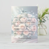 フローラ結婚式招待状を満空白のたす 招待状 (スタンド正面)