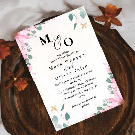 フローラ結婚式招待状カスタムバラデザインカード 招待状