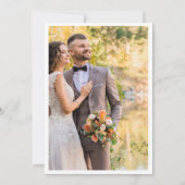 フローラ結婚式招待状カスタムバラデザインカード 招待状 (裏面)