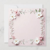 フローラ結婚式招待状カード 招待状 (裏面)