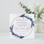 フローラ結婚式招待状カード 招待状 (スタンド正面)