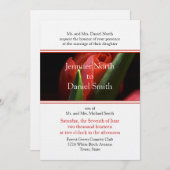 フローラ結婚式招待状テンプレート 招待状 (正面/裏面)