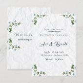 フローラ結婚式招待状フライヤー 招待状 (正面/裏面)