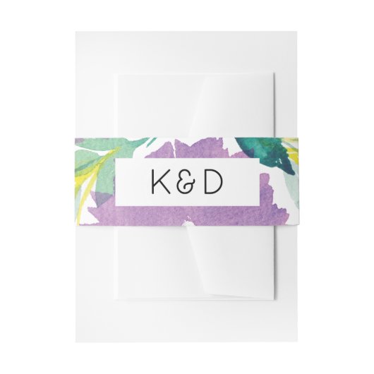 フローラ結婚式招待状ベリーバンド 招待状ベリーバンド (正面例)