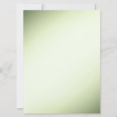 フローラ結婚式招待状緑 招待状 (裏面)