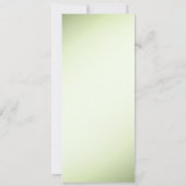 フローラ結婚式招待状緑 招待状 (裏面)