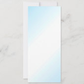 フローラ結婚式招待状青 招待状 (裏面)