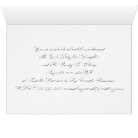 フローラ結婚式招待状 (内部横(下))