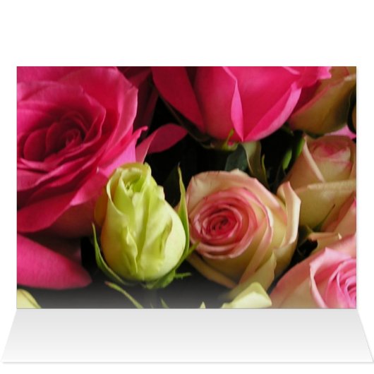 フローラ結婚式招待状 (内部横(上))