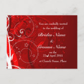 フローラ結婚式招待状 インビテーションポストカード (裏面)