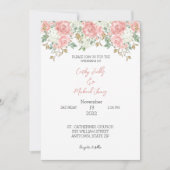 フローラ結婚式招待状 招待状 (正面)