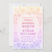 フローラ結婚式招待状 招待状 (裏面)