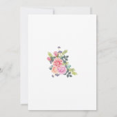 フローラ結婚式招待状 招待状 (裏面)