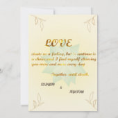 フローラ結婚式招待状 招待状 (裏面)
