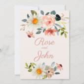 フローラ結婚式招待状 招待状 (裏面)