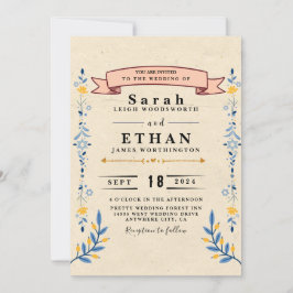 フローラ結婚式招待状 招待状