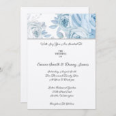 フローラ結婚式招待状 招待状 (正面/裏面)