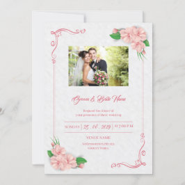 フローラ結婚式招待状 招待状