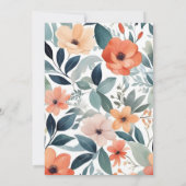 フローラ結婚式招待状 招待状 (裏面)