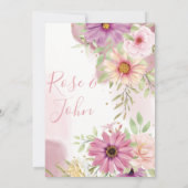 フローラ結婚式招待状 招待状 (裏面)