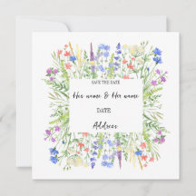 フローラ結婚式招待状